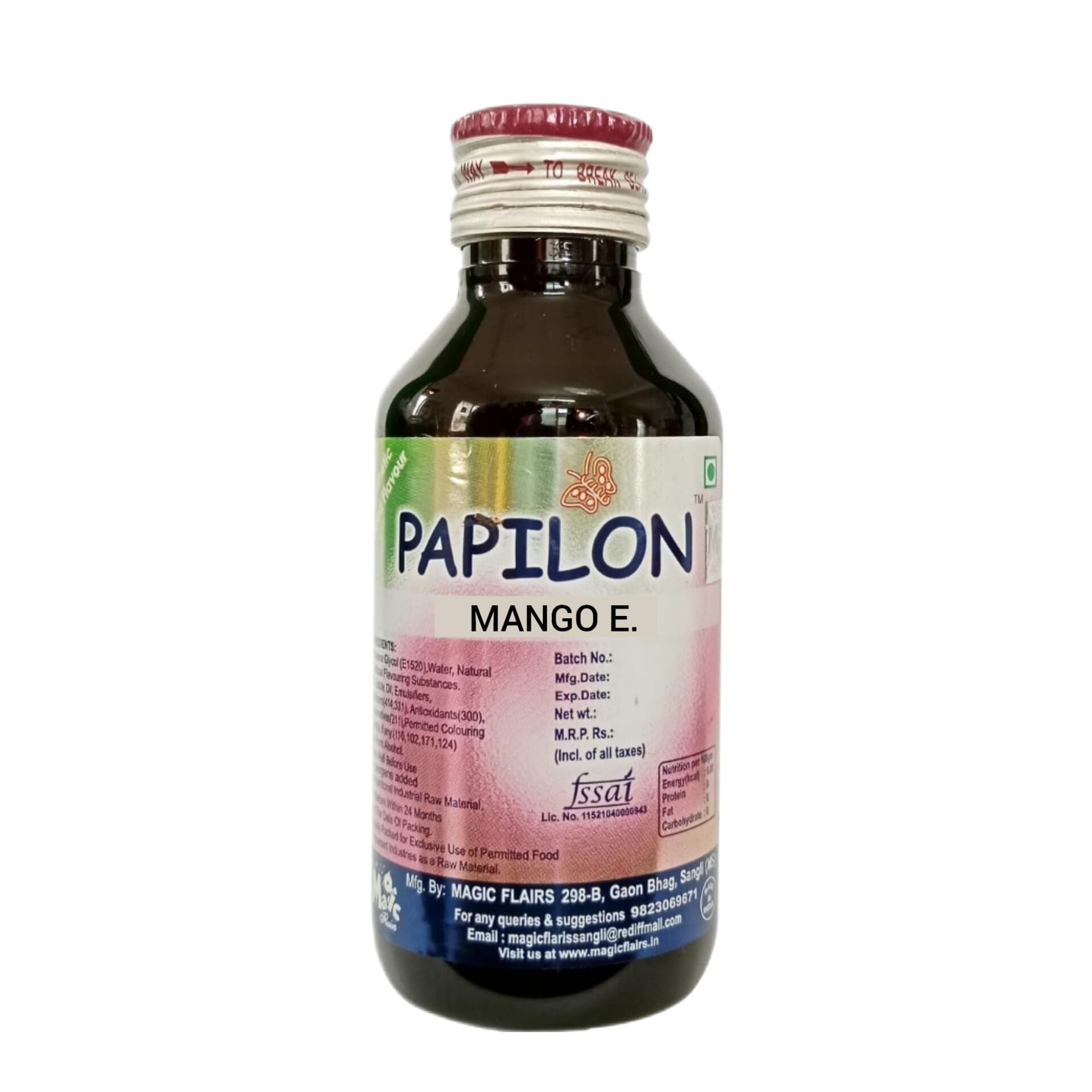 Papilon Food Flavours & Colours Mango Emulsion, 100 ml