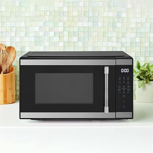 Miniatura 2 de Hornos microondas de encimera de 1.1 pies cúbicos, horno microondas digital, 6 menús automáticos, 1000 vatios, 10 niveles de potencia ajustables,