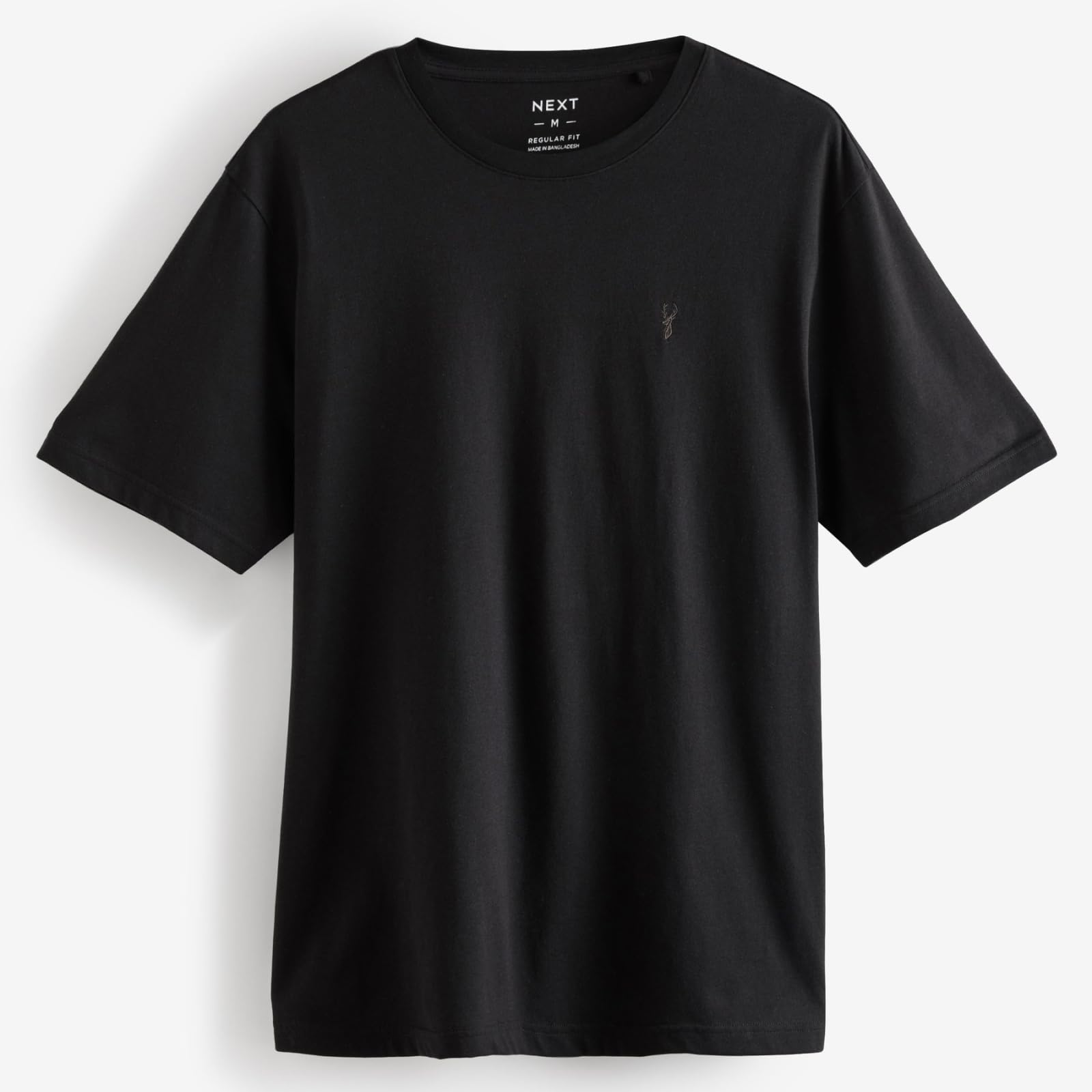 NEXT Camisetas para Hombre, Cuello Redondo, 100% Algodón, Pack de 4 Camisetas