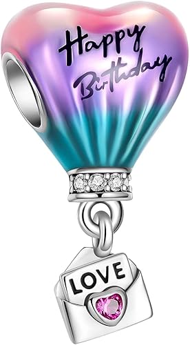 Miniatura 8 de LUXILLA Abalorio de plata de ley 925 con texto en inglés Family Love Mother Daughter Grande se adapta a pulseras collares dijes de cuentas regalo de