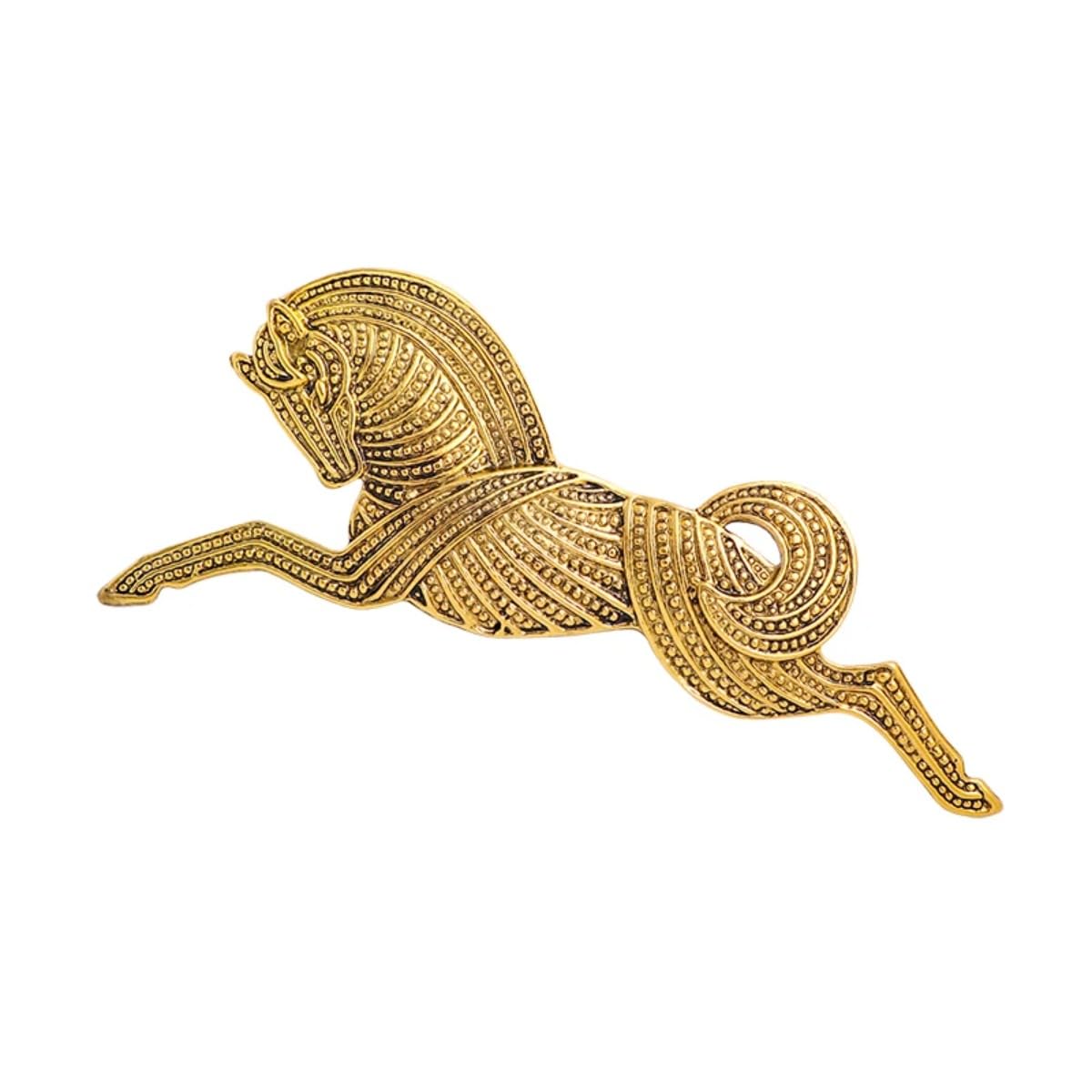 Broche cheval de course pour costume de banquet chic et élégant