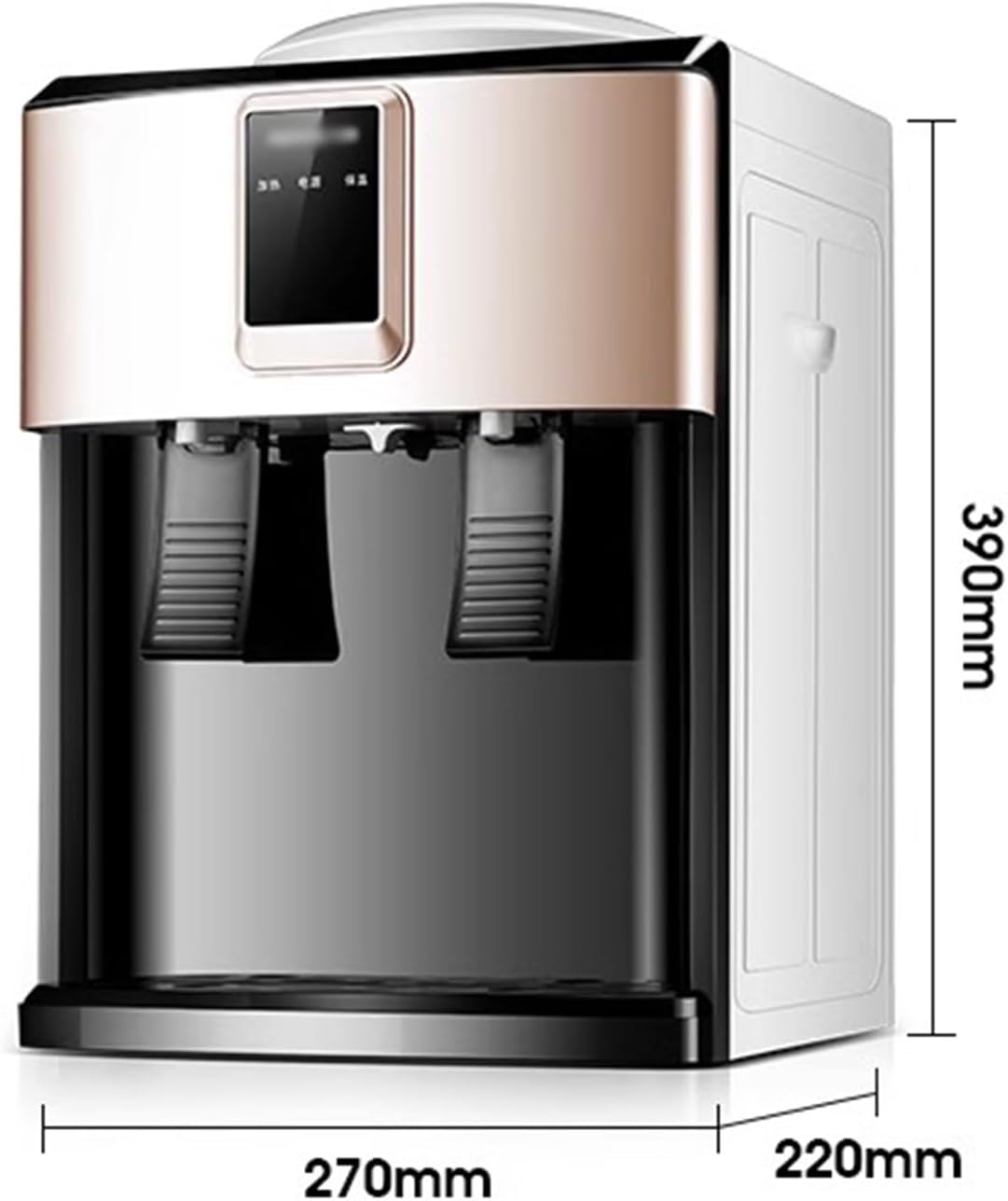 Water Dispenser Home Fully Automatic Small Desktop Intelligent Cold and Hot Bucket Water Dispenser for Dormitories (Color : Ice Warm)