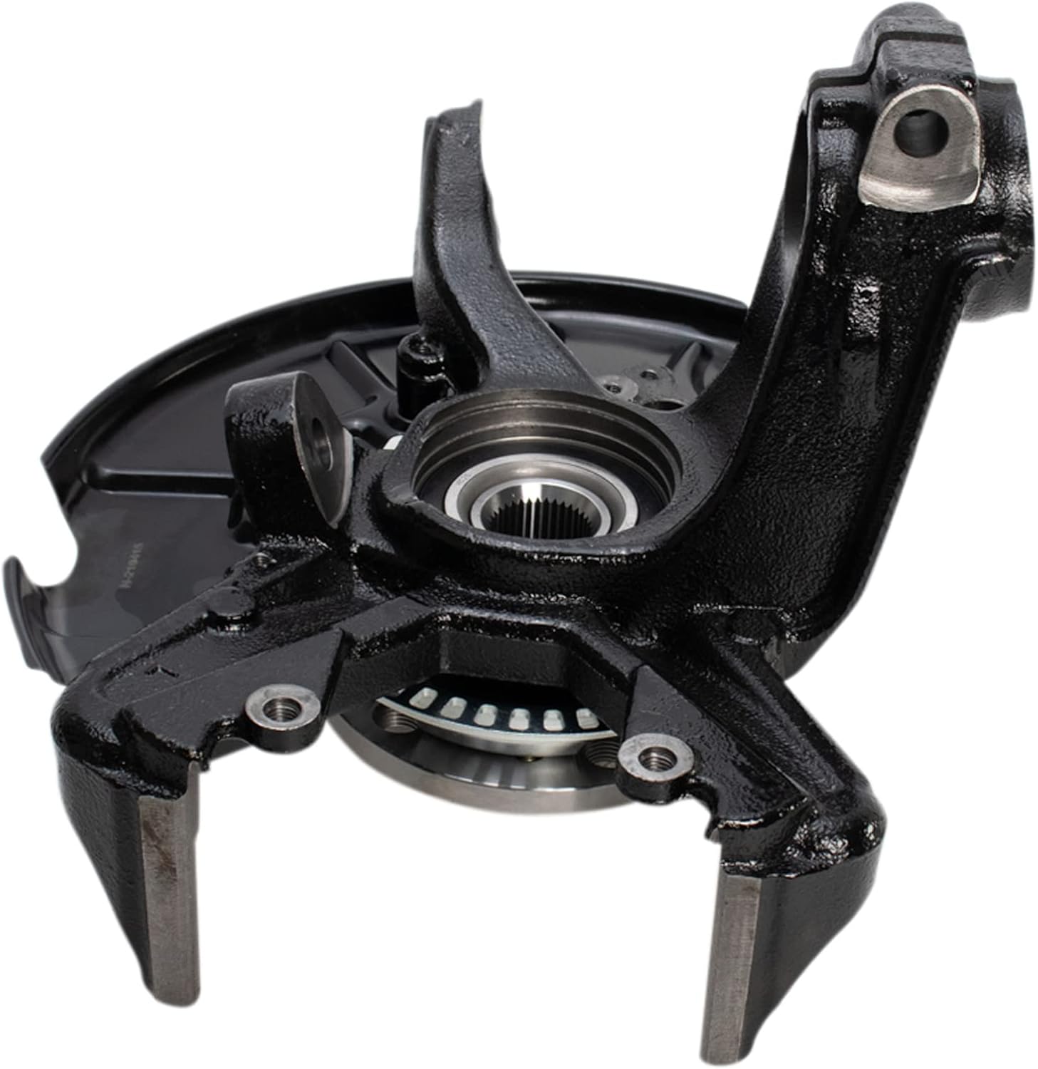 TRQ Front Wheel Bearing & Hub Assembly Pair with Knuckle for Golf Jetta Beetle