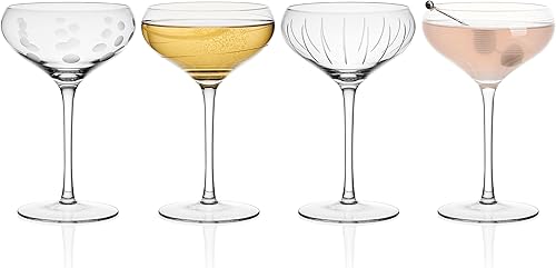 Miniatura 4 de Mikasa Cheers Coupe - Copas de champán de cóctel, 15 onzas, juego de 4, transparentes