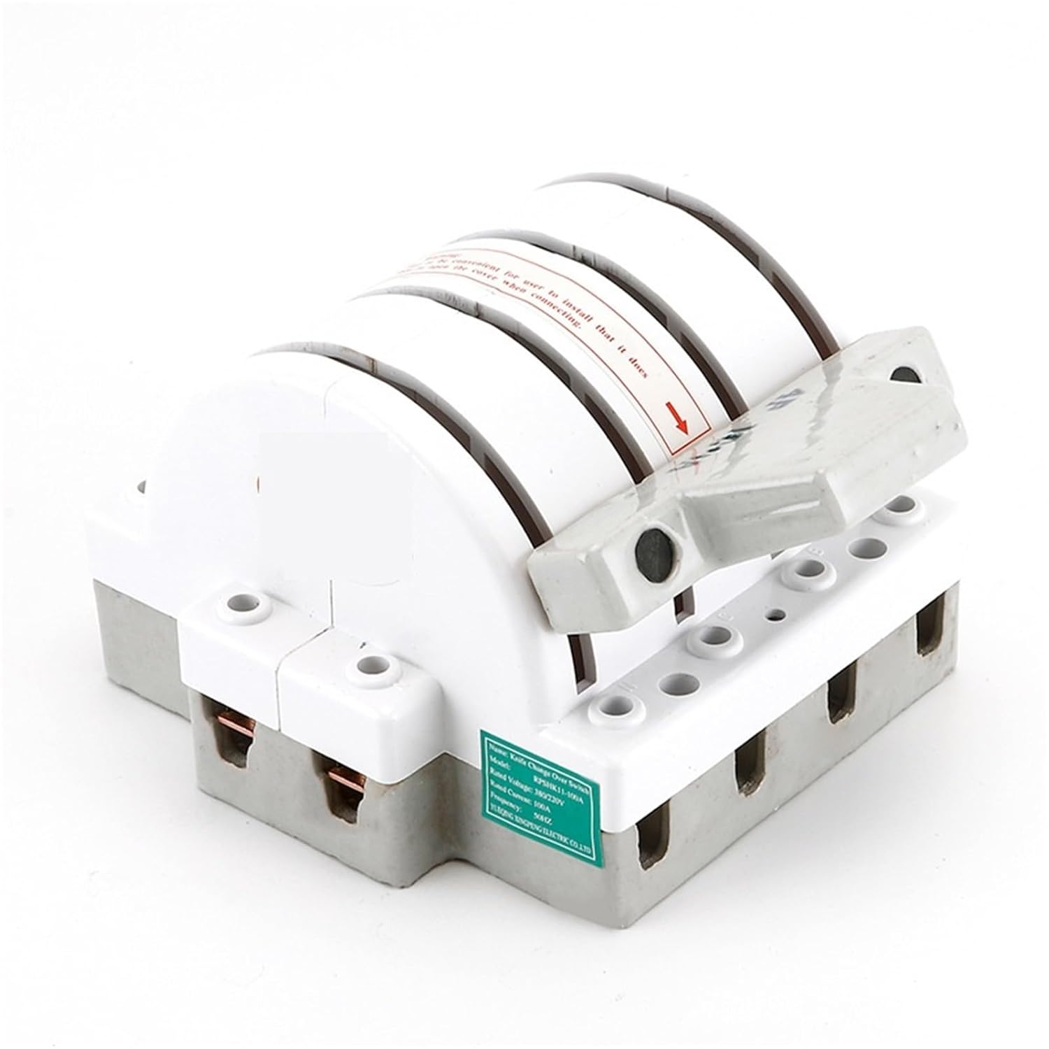 White Ceramic Copper Open-Type Two-Way Switch Safety Manual Supply Industrial 4P 100A 1Pcs