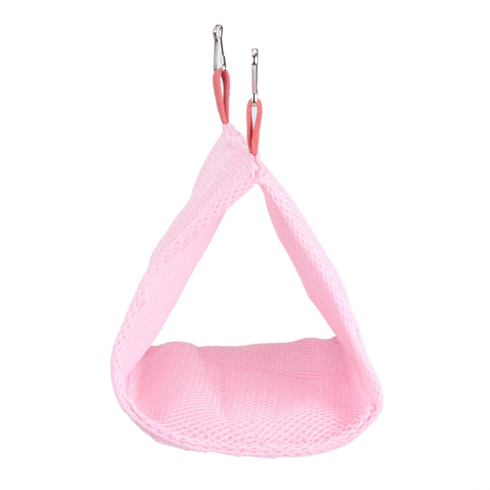 Estate Traspirante Maglia Pet Bird Pappagallo Nido Amaca Letto Criceto Casa Gabbia Giocattolo(rosa)