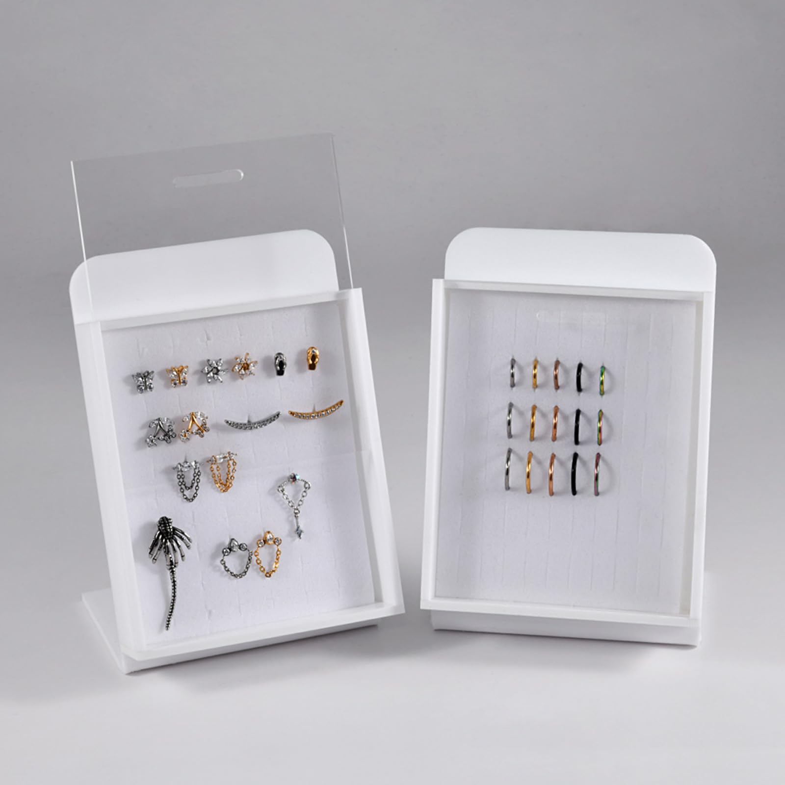 Acrylic Body Piercing Display Board with Cover