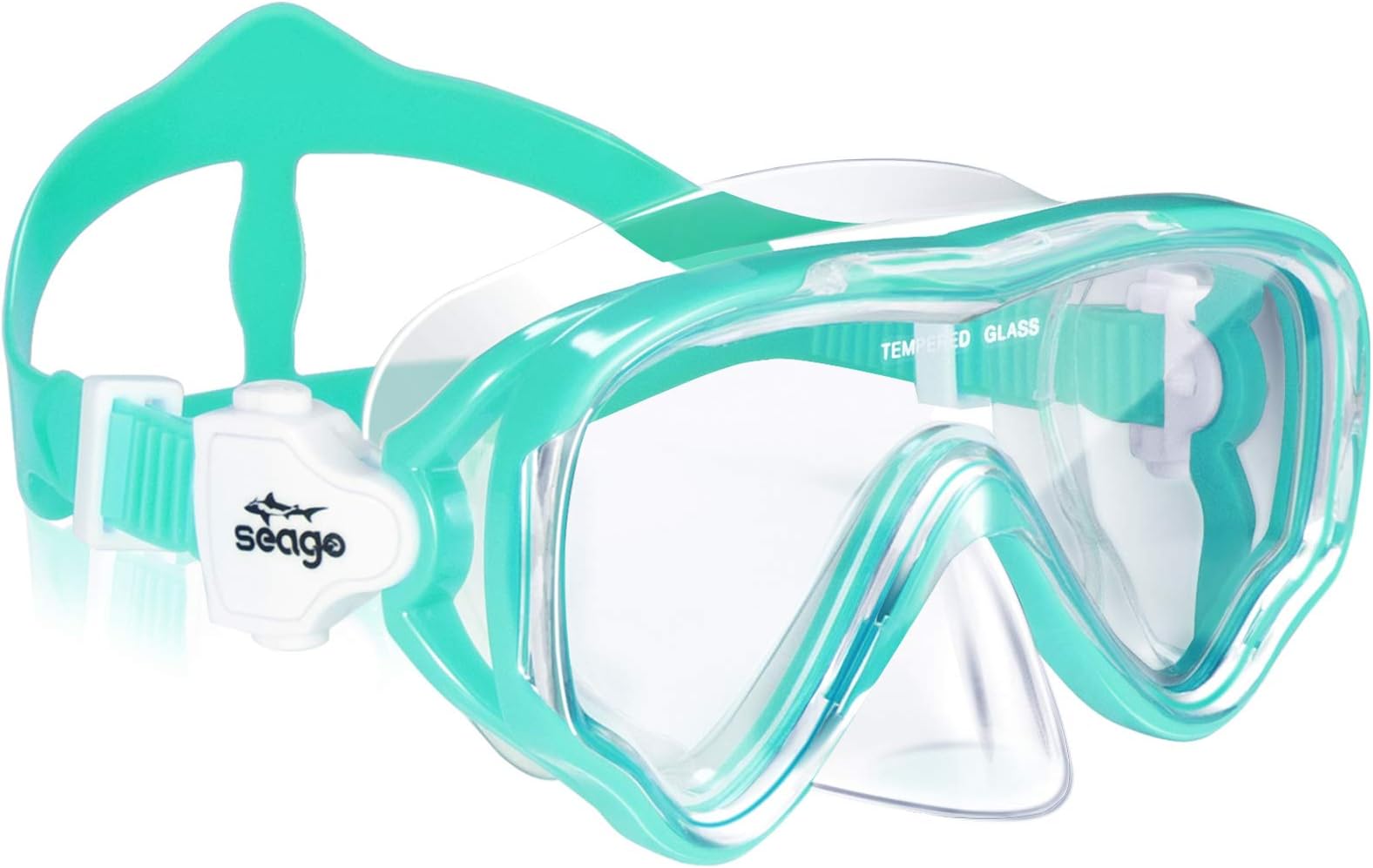 Seago Kids Swim Goggles Snorkel Diving Mask for Youth(5-15), Anti-Fog 180° Clear View