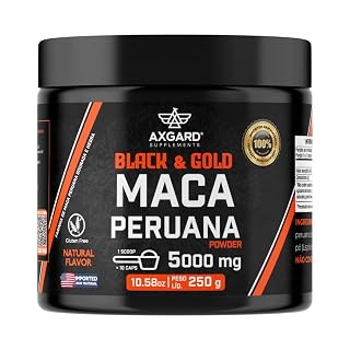 Maca Peruana Black e Gold 5000 mg importada 250 g