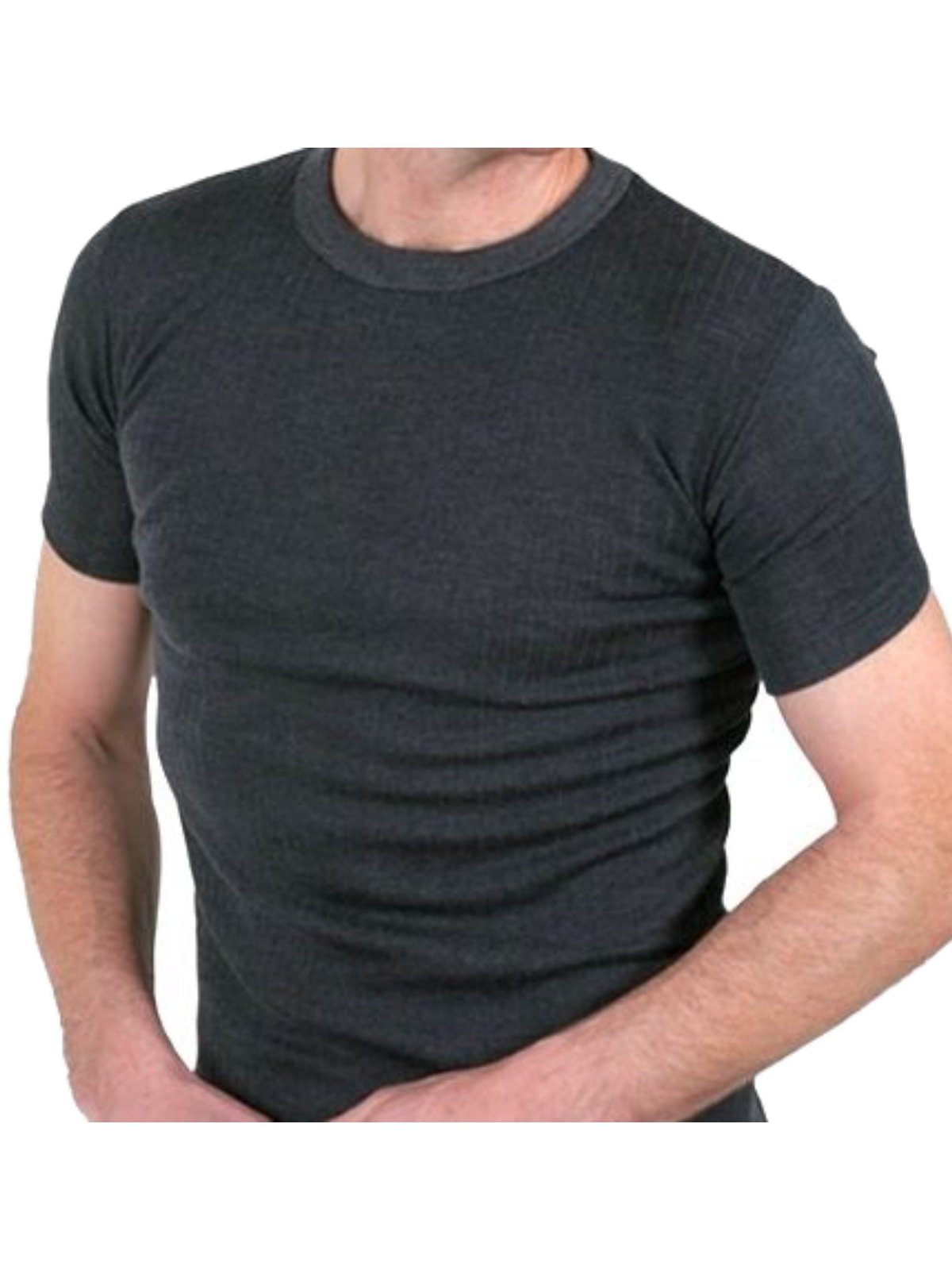 Mens Quality Thermal Short Sleeve Top/T-Shirt/Underwear - Available in White/Blue/Charcoal and in Sizes Small/Medium/Large/X Large/XX Large