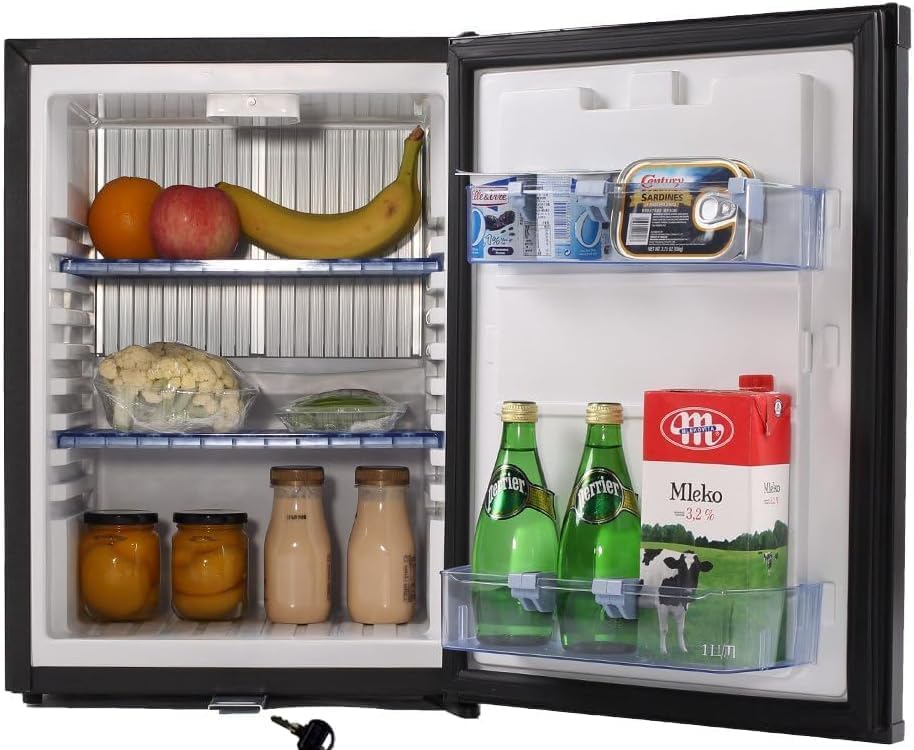 Lockable Mini Fridge With Keys 12V/110V Compact 1.7 Cu Ft RV Truck ...