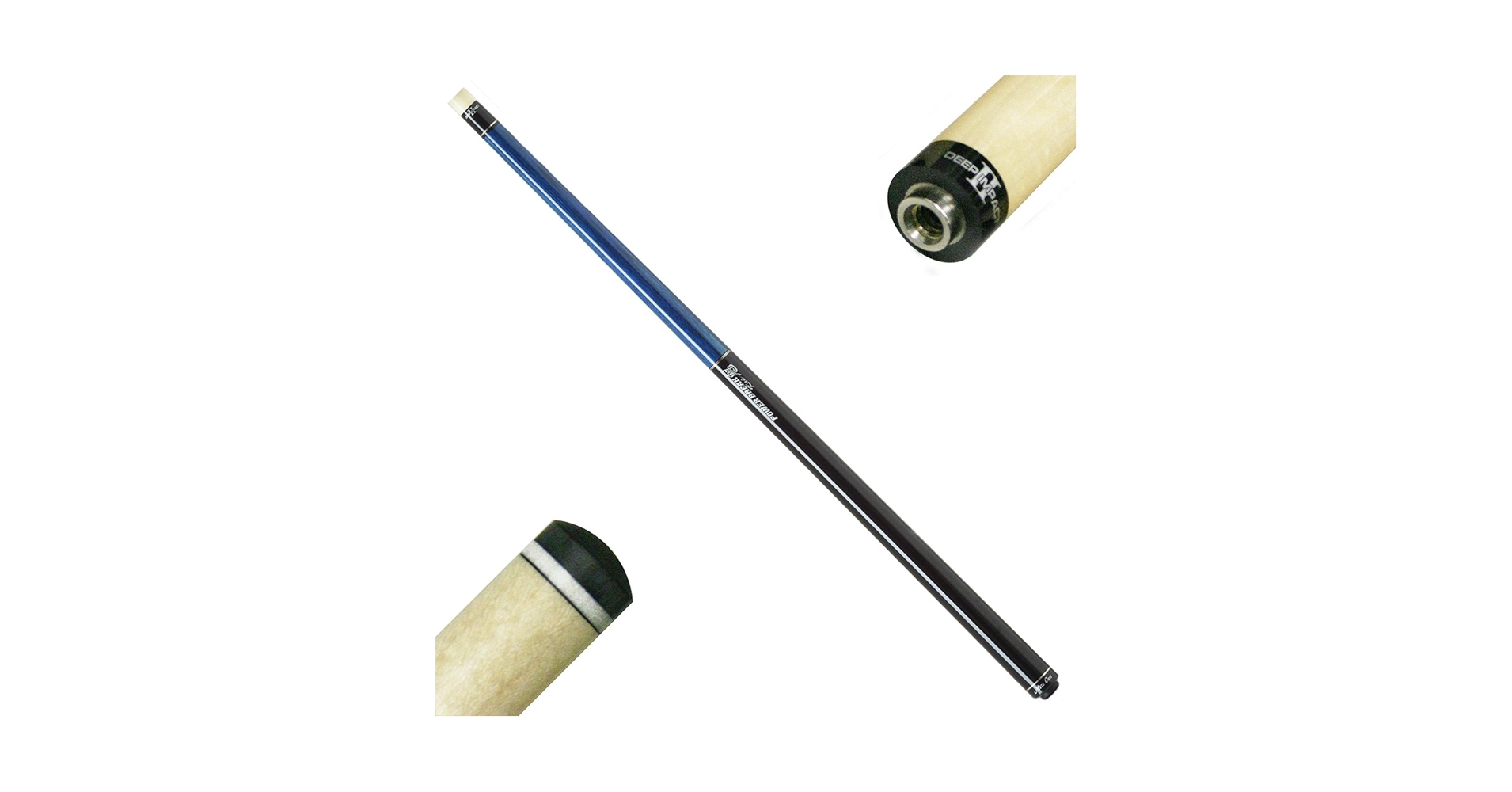 パワーブレイク魁　ブラック　ノーラップ パワーブレイク カイ 魁 ノーラップ PBKW-A 青｜ビリヤード 通販