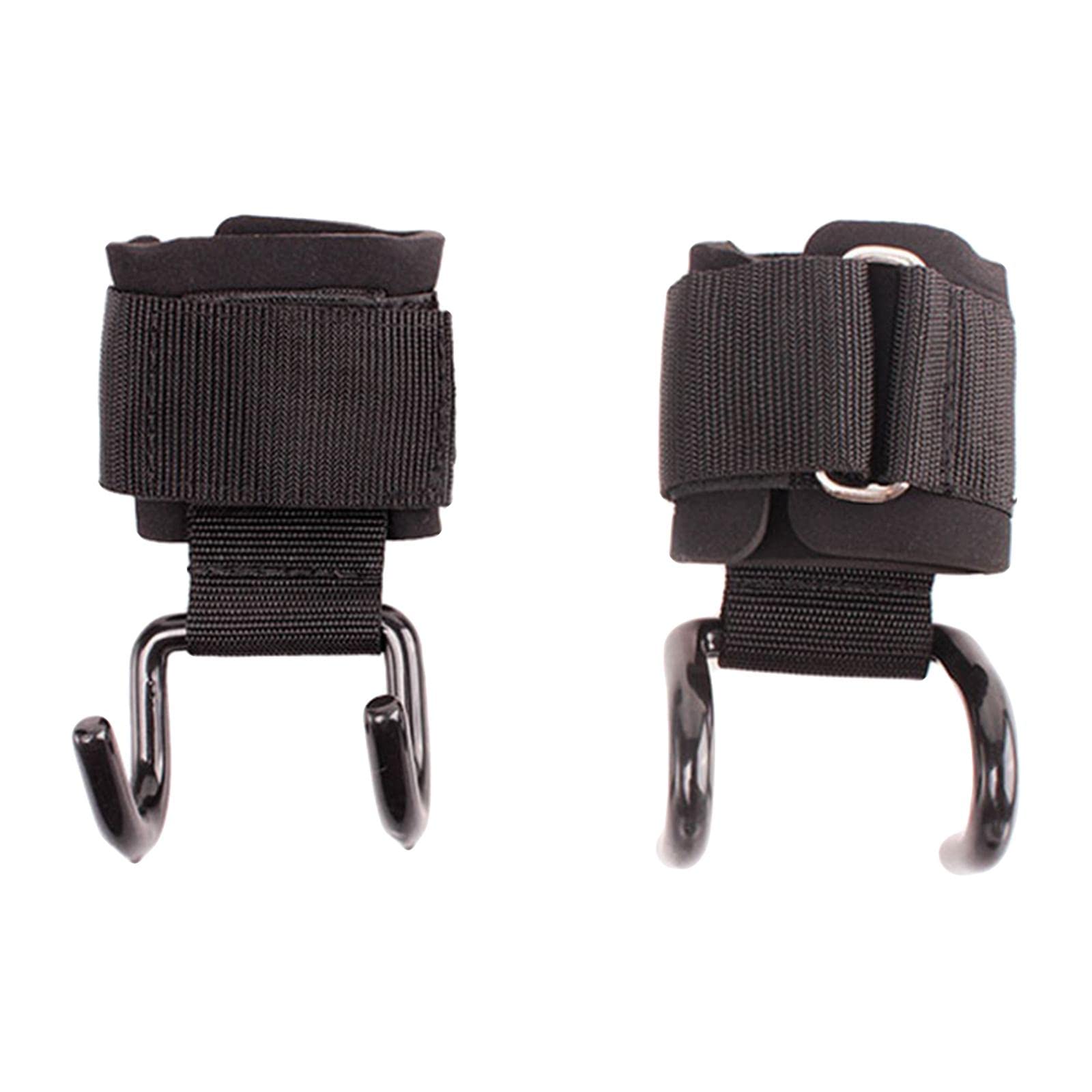 1 Pair Weight Lifting Power Hooks Wrist Grips Support Straps Gym Hook Gloves 2 Hook| Sports Equipment | Training Gear-image-43