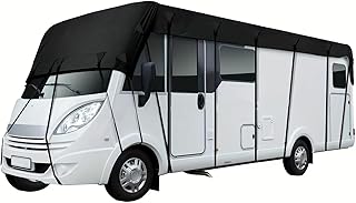 210D Oxford Waterproof RV Roof Cover - Weather-Resistant, Tear-Proof, Breathable Motorhome Cover for Class C RVs (Fits 16ft-44ft)(34.45 * 9.84ft)
