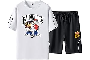Backwoods T-Shirt Tee and Shorts Two-Piece Outfit