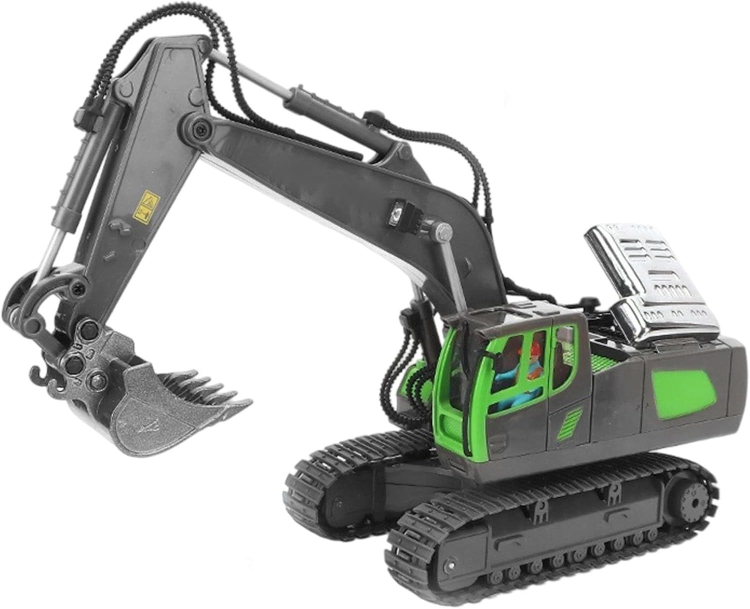 Mudsterz Excavator, 2025 Mudsterz Trucks with Cool Lights and Sounds, Complete Control Over The Construction Site, Alloy Material, 2.4ghz Remote, Little Builders, Big Action (Black)