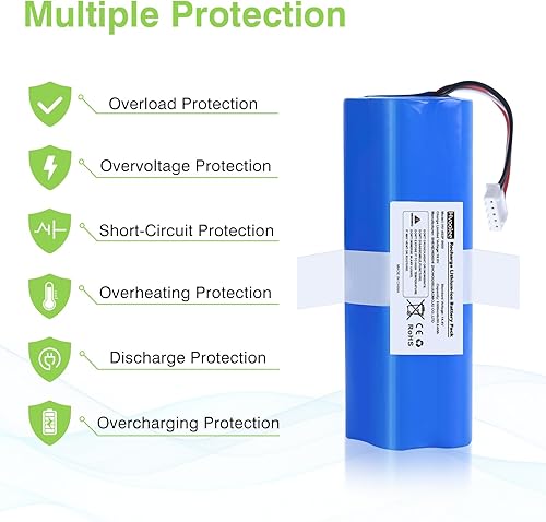 Miniatura 3 de Reemplazo de batería de 5600 mAh para Ecovacs Deebot Ozmo T8, T8+, T8+ DLX11-54 Aspiradora Roboter 14.4V Batería de iones de litio