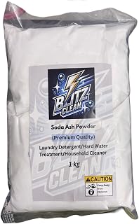 Soda Ash Powder for Multi-Purposes uses Washing Soda | Tie dye | Detergent and more 1000 grams + 1000 grams