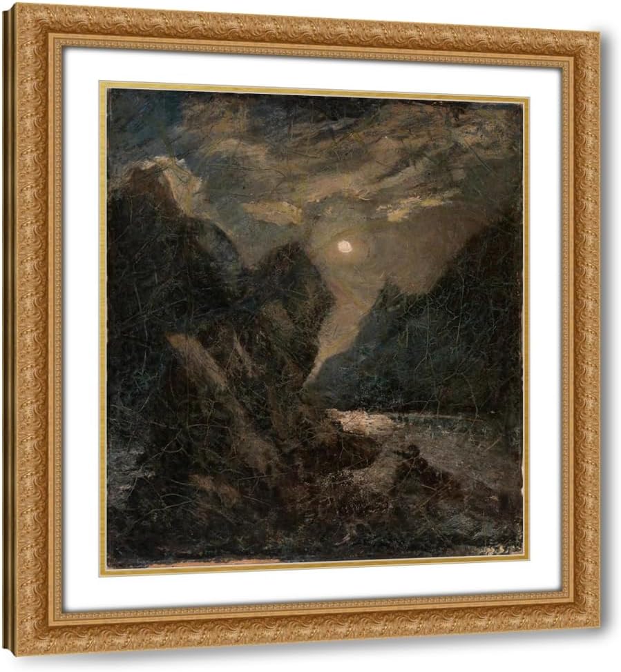 ArtDirect The Lorelei (ca. 1896-1917) Custom Framed Art Print Giclee Print or Canvas Options with Various Sizes and Customization by Albert Pinkham Ryder