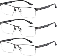 Vista 21 de Cyxus Gafas de bloqueo de luz azul de titanio para hombres y mujeres, anteojos para computadora, anteojos para pantalla y video, antifatiga ocular