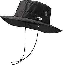 Bassdash UPF 50+ Water Resistant Fishing Fisherman Hat with Adjustable Laser Perforated Mesh for Men and Women Outdoor Hiking