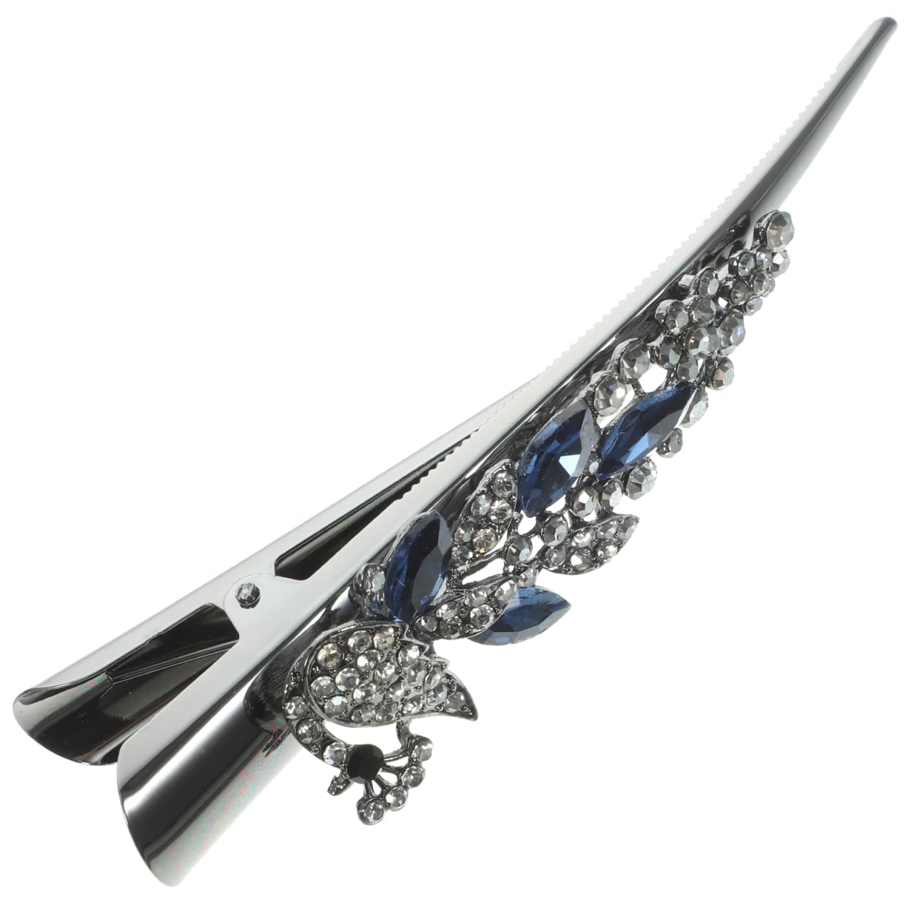 MAGICLULU Large Rhinestone Alligator Hair Clip Duckbill Barrette Lightweight Crystal Hair Accessory for Women Thick Styling Party Wedding