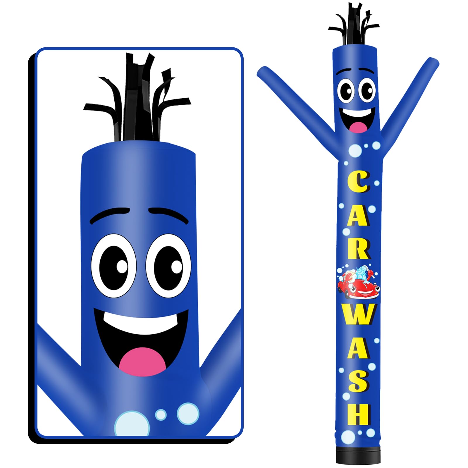 FSFLAG 20ft tall inflatable tube man wacky air dancer car wash Wacky Wave Dancer (diameter 18 inches) for outdoor decoration advertising commercial business events (blower not included)