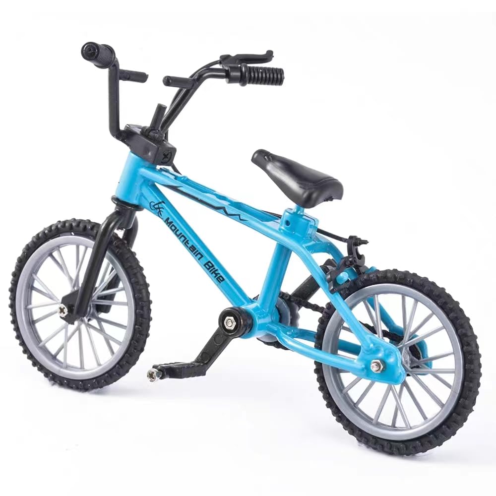 Mini Bicicletta Mini bmx in lega Creativa Finger Bike per Gli Amanti Della Bicicletta, Ragazzi Ragazze Regalo, Blu