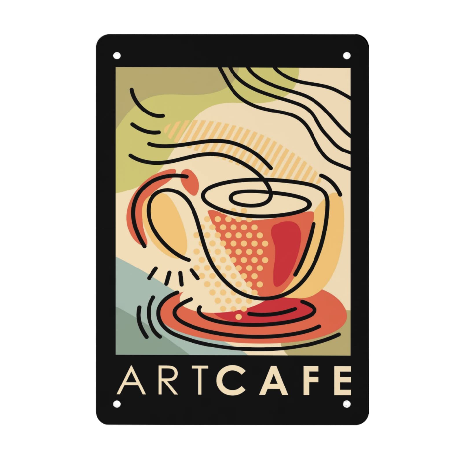 Metal Sign Iron hanging painting vertical styleArt cafeOrioli20*30cmGalvanized plate