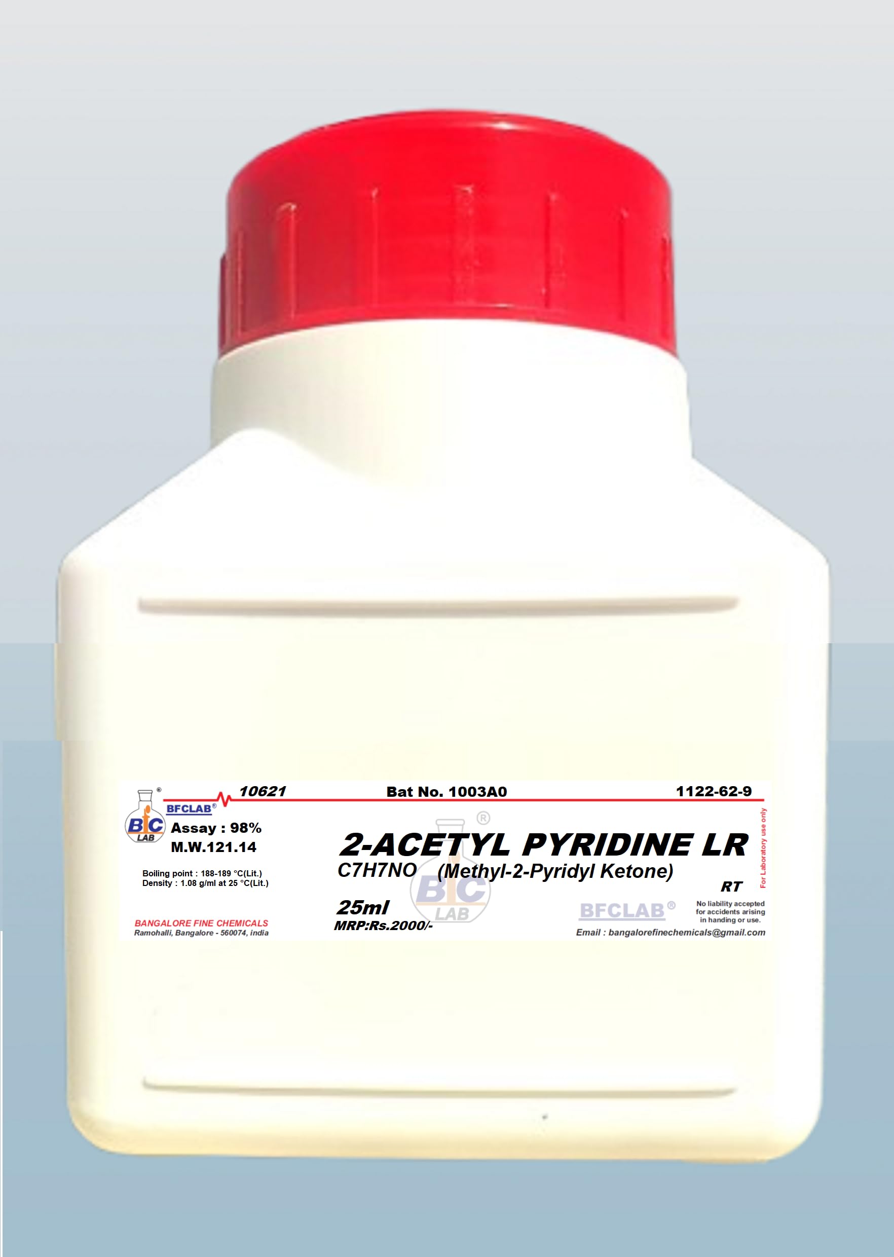 2-Acetyl Pyridine - 25ml CAS No. 1122-62-9 (C7H7NO)-image-49