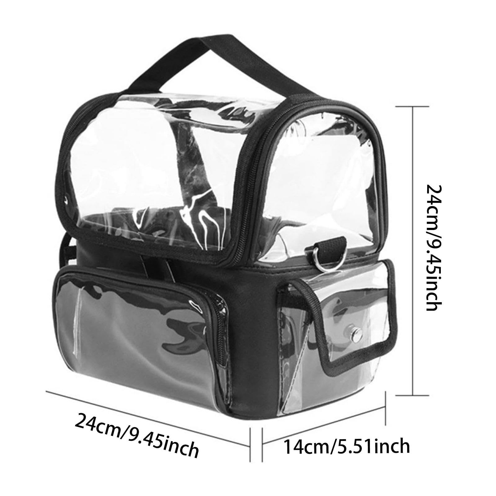 Transparente Kosmetiktasche, Kulturbeutel, Trendige Waschtasche, Make Up Organizer Aus PVC für Reisende