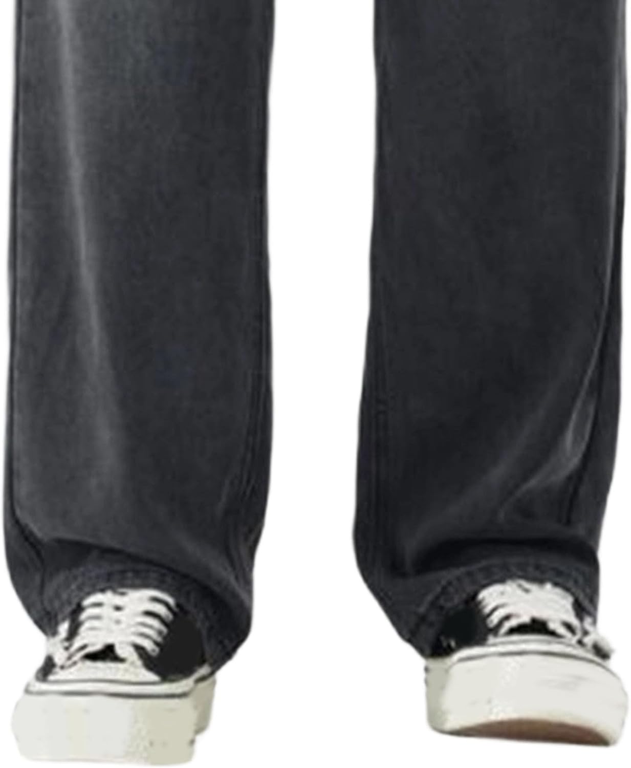 Men's Baggy Loose Fit Hip Hop Jeans Loose Fit Long Trousers Streetwear Vintage Wide Leg Skater Denim Pants