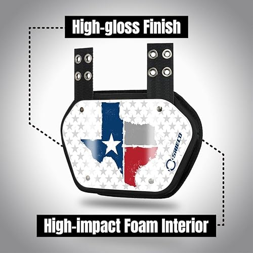Miniatura 8 de O Shield State Football - Placa trasera para jugadores de fútbol, protector trasero, ajuste universal