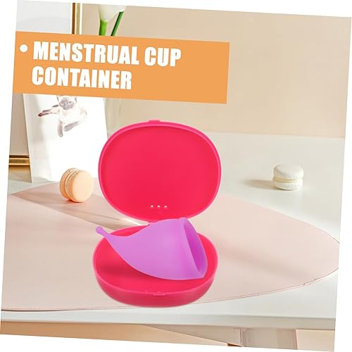 Vista 12 de Estuche de período 2 unids caja de disco de período Diva Cleaner Holder Caso reutilizable caso de embalaje estuche de silicona portador para oficina