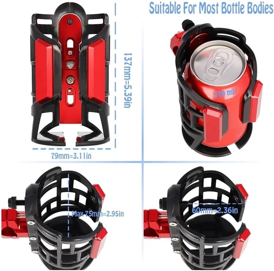 ボトルカップホルダー バイクカップホルダー バイクアクセサリー スイフト用 サイクルワークスエース用 スタンダードデラックスカフェ用