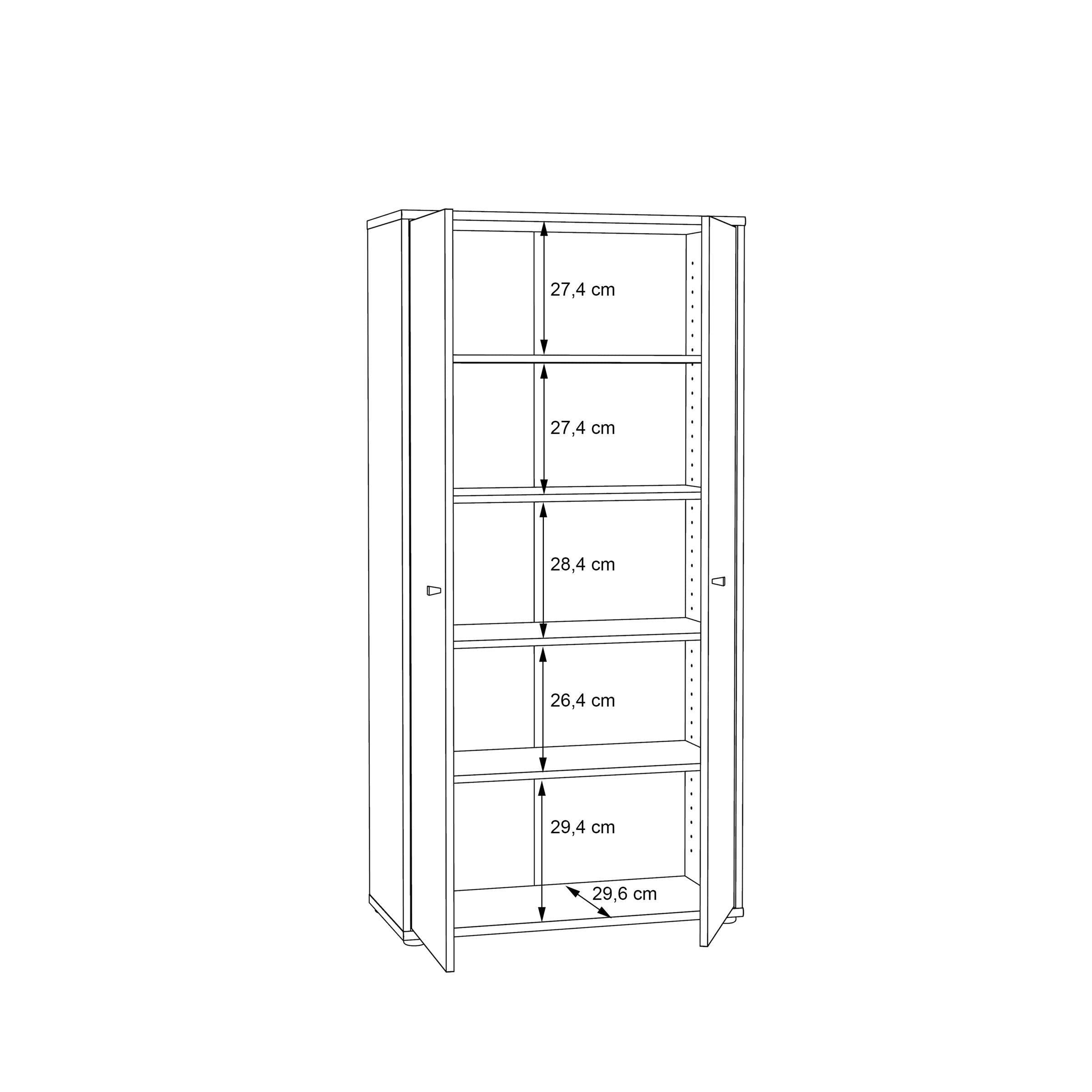 Schrank Beistellschrank Aktenschrank Standschrank Holzschrank Tembi I Old Wood Vintage
