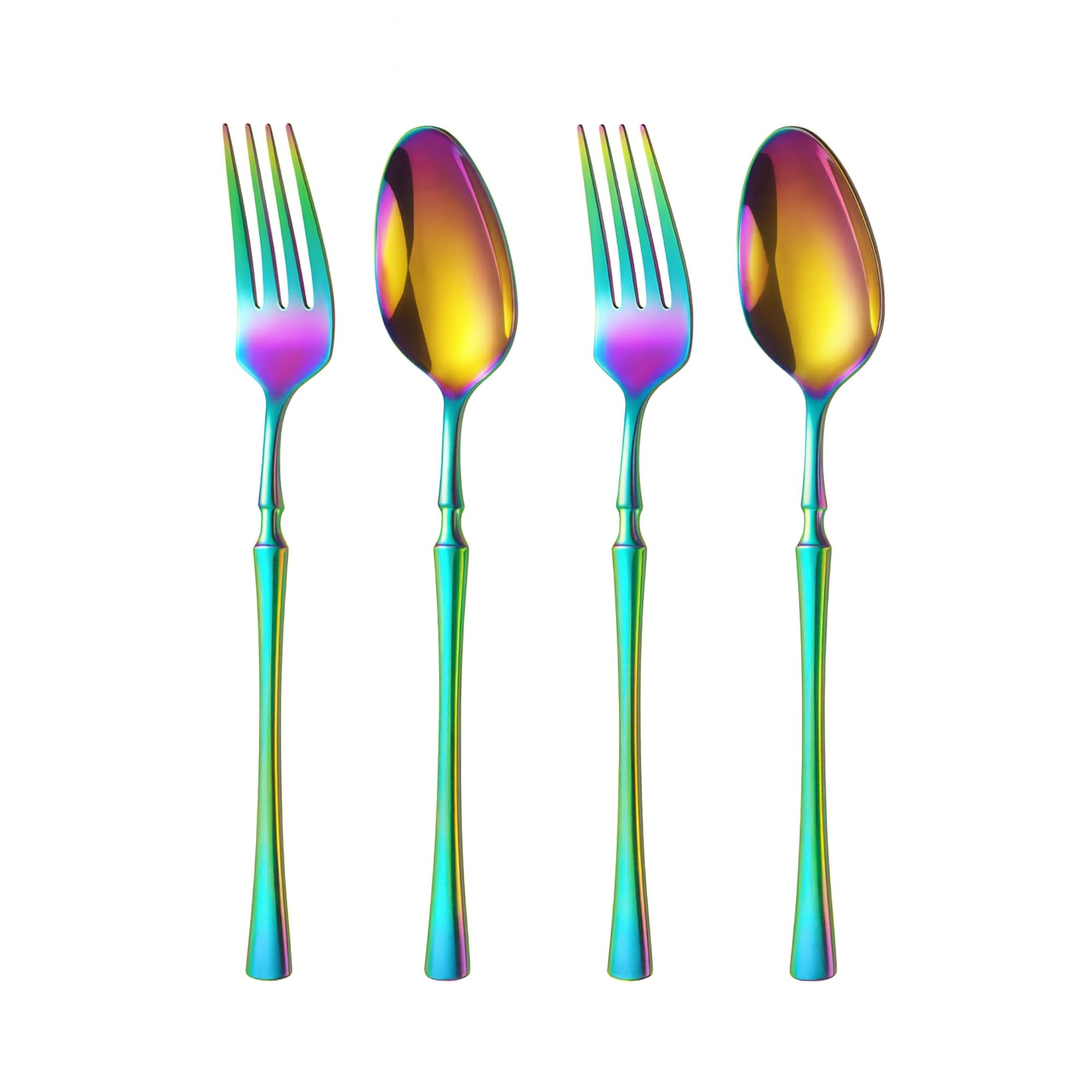 Korean Flatware Set - 4 Piece Stainless Steel -29