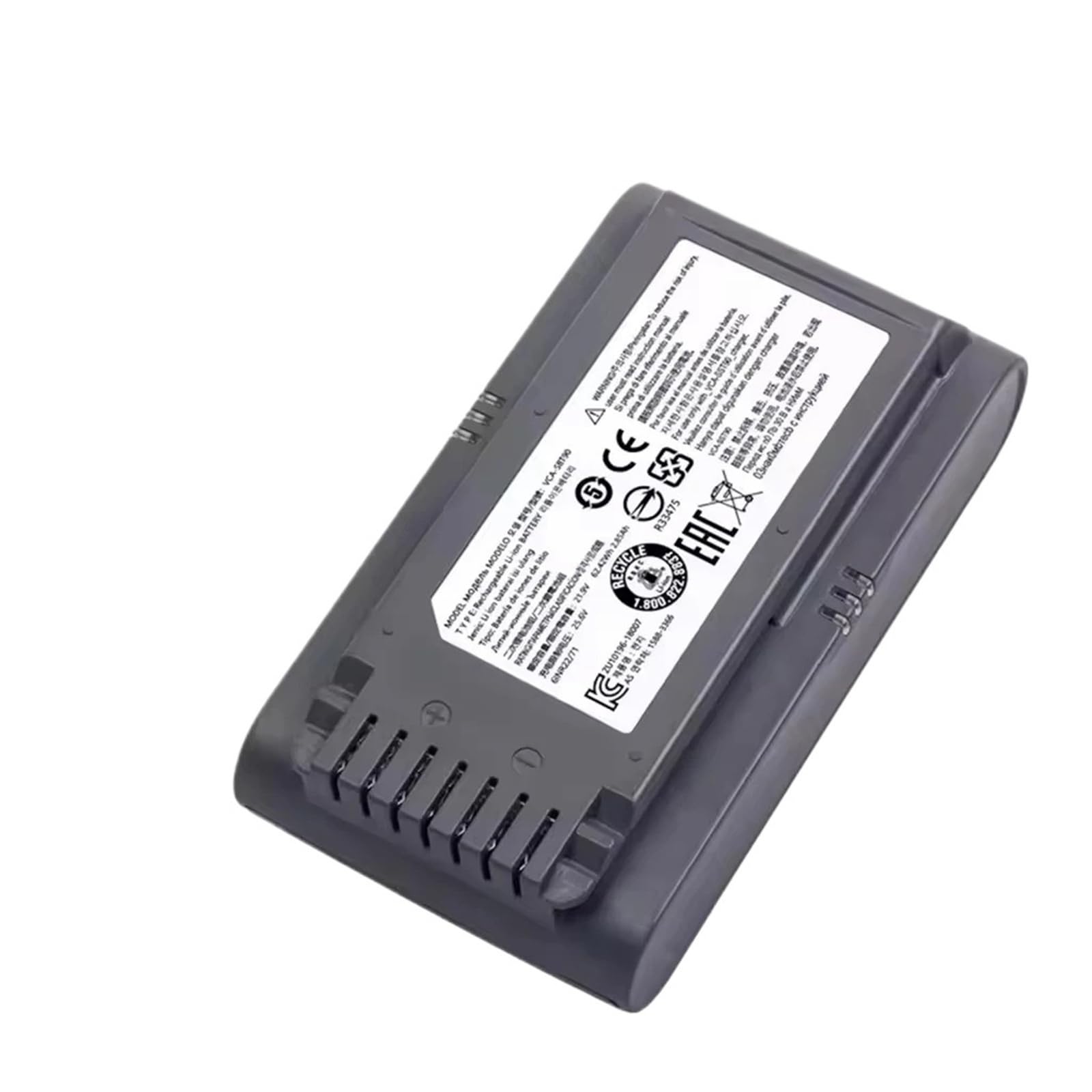 Sostituisci Aspirapolvere, Compatibile Con Samsung, Batteria Agli Ioni Di Litio 21,6 V 5000 MAh Jet 75 Pet/Jet 75 Aspirapolvere Senza Fili VCA-SBT90/XAA(5000mah)