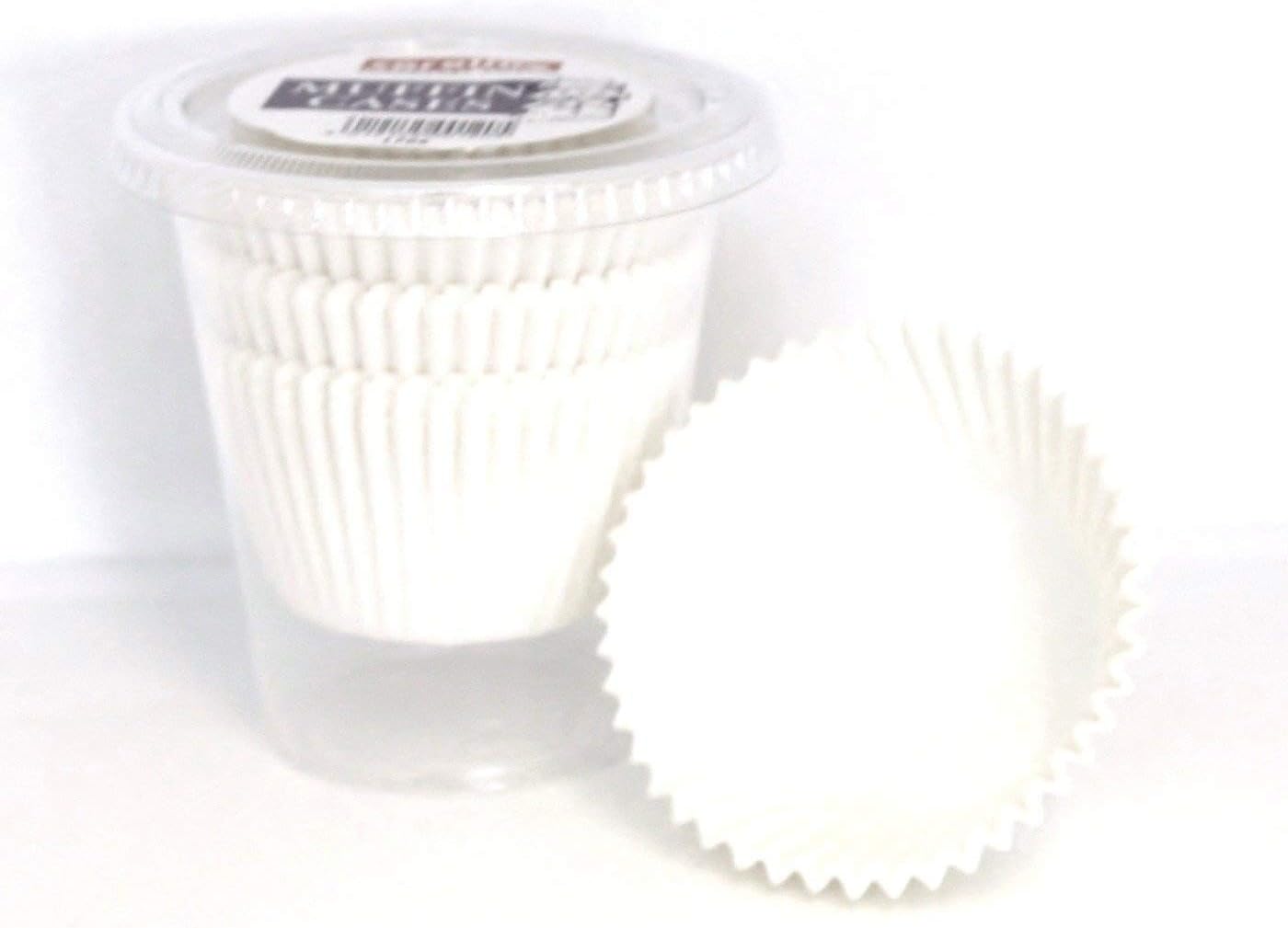 caroline Plain White Muffin Cake Cases - Tub of 50 Large (8cm x 4cm)