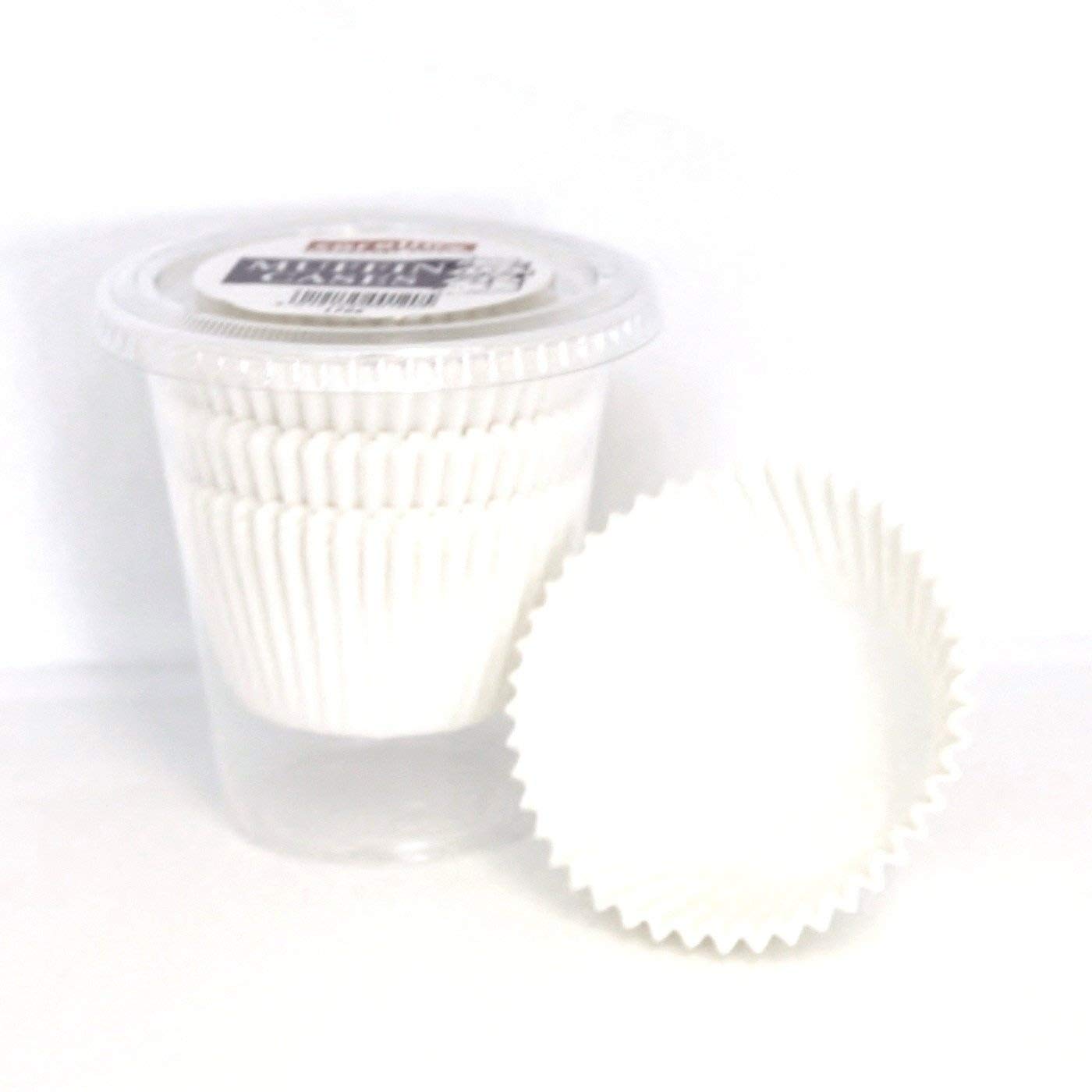 caroline Plain White Muffin Cake Cases - Tub of 50 Large (8cm x 4cm)