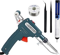 Caneta de ferro de solda,Kit de Solda para Eletrônica | Ferramentas de solda de 60 W com fio de solda, operação com uma mão para placas de circuito de solda, computadores e faça você mesmo Utoya