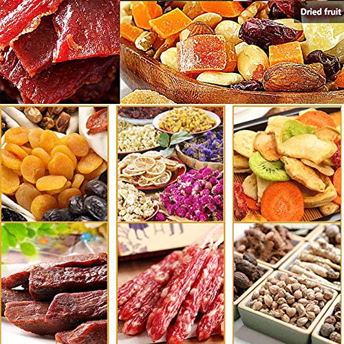 ZXLLAFT 7 Tablett Dörrautomaten Lebensmittel 700 W Edelstahl-dörrgerät Trockner für Trockenfleisch Kräuter Fleisch Rindfleisch Gemüse, Digital Einstellbarer Timer und Temperaturregelung,220V – Bild 4