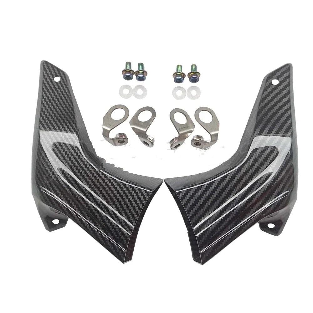 Conducto de Aire Conducto Aire Freno Delantero para ZX-6R ZX6R ZX-10R ZX10R Z1000 Z1000R ZZR 1400 | Accesorios para conductos de refrigeración de aire de pinza de freno de motocicleta(Carbon look)