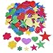 Outus 2.65 Ounce Foam Glitter Stickers Self-Adhesive Foam Stickers, Star, Mini Heart and Flower Shape