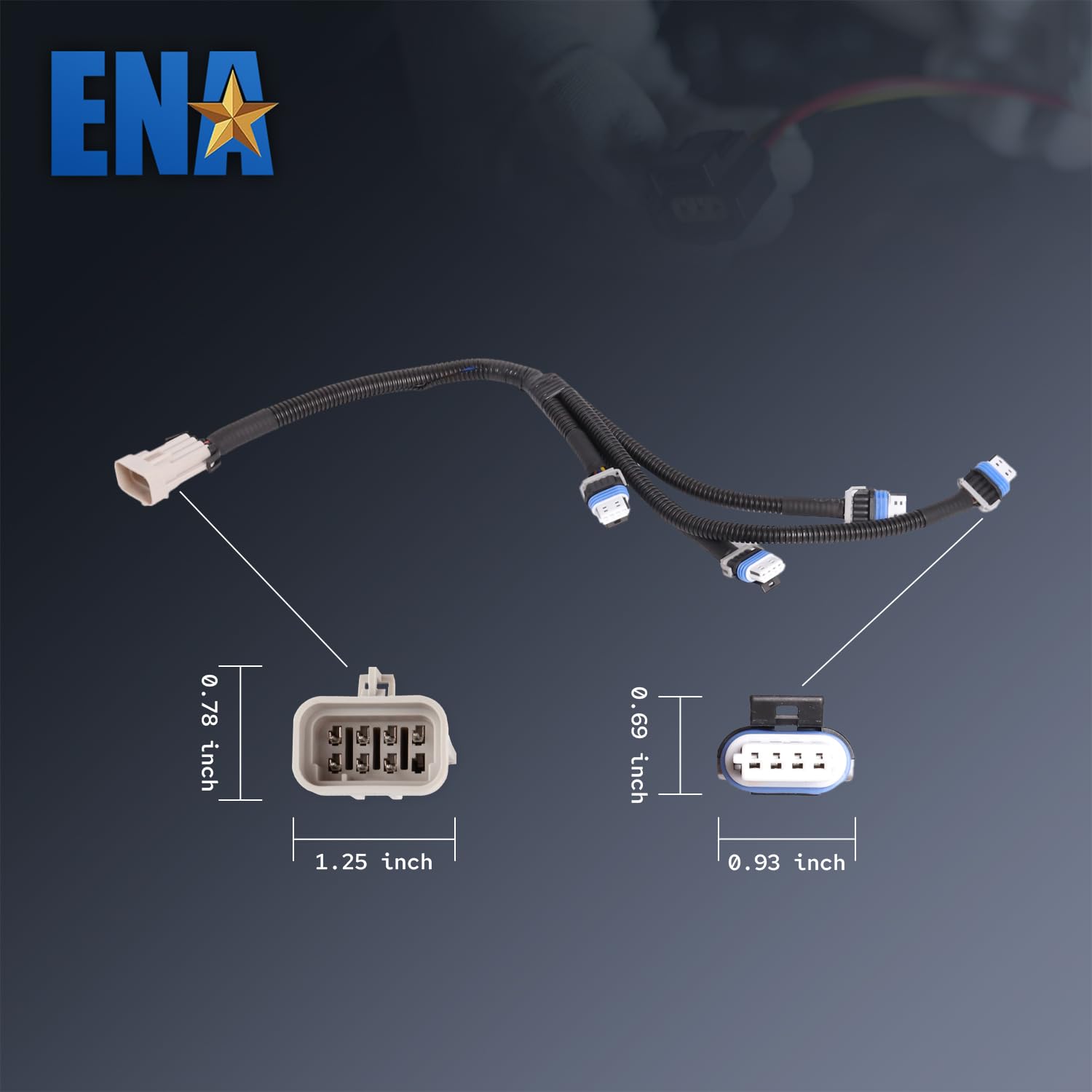 Amazon.co.jp: ENA イグニッションコイルコネクター 配線ハーネス 8個