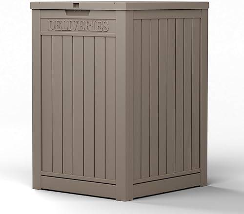 Miniatura 20 de Caja para Terraza de Resina Impermeable de 80 Galones, Resistente a los Rayos UV, Almacenamiento al Aire Libre para Jardín, Patio, Porche, Paquetes,