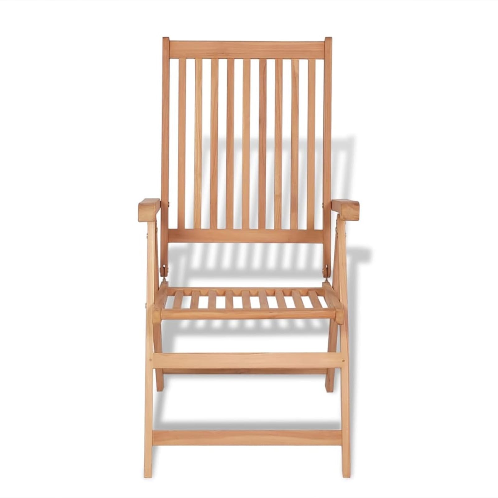 Homgoday Sedie Reclinabili da Giardino 2 pz in Legno Massello di Teak, Sedie da Esterno, Sedie da Pranzo per Giardino, Arredo Seggiole Giardino Arredi da Esterni Patio Terrazzo Arredamento