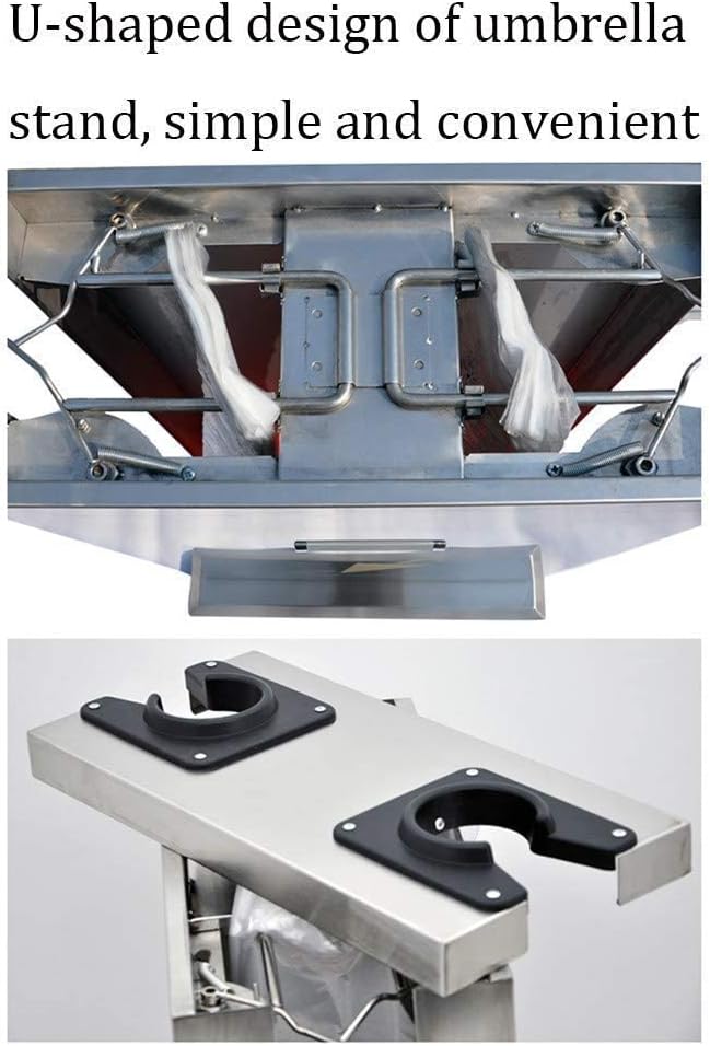 Automatic Double Hole Umbrella Stand for Business Hotel Bank and Airport Long and Short Umbrella Compatible