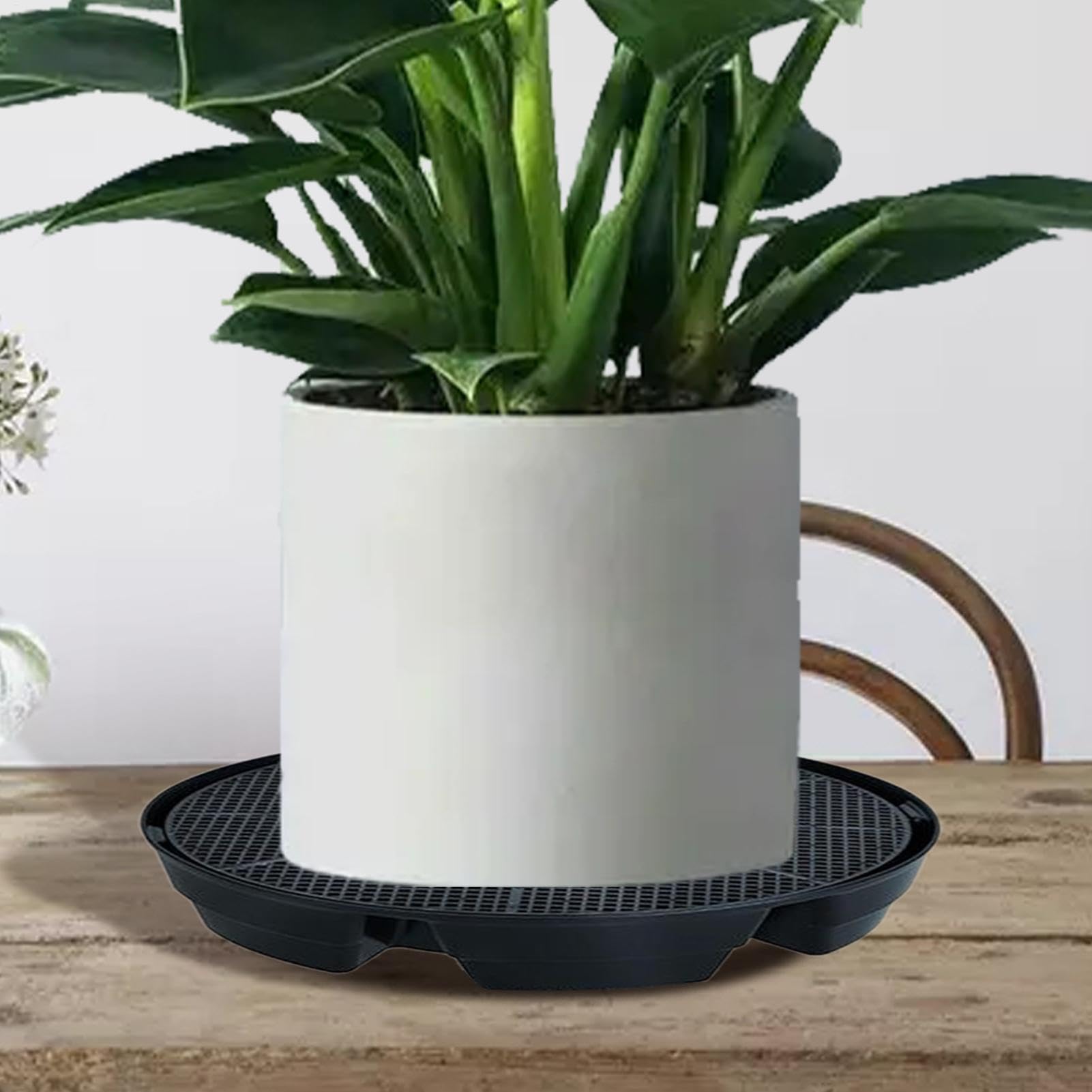Base Autoirrigante 4 Pezzi Dispositivi Giardinaggio Fiori Da Vaso | Sottovaso Con Irrigazione Automatica Per Serra, Patio, Sentiero, Cortile, Fattoria, Tenda Da