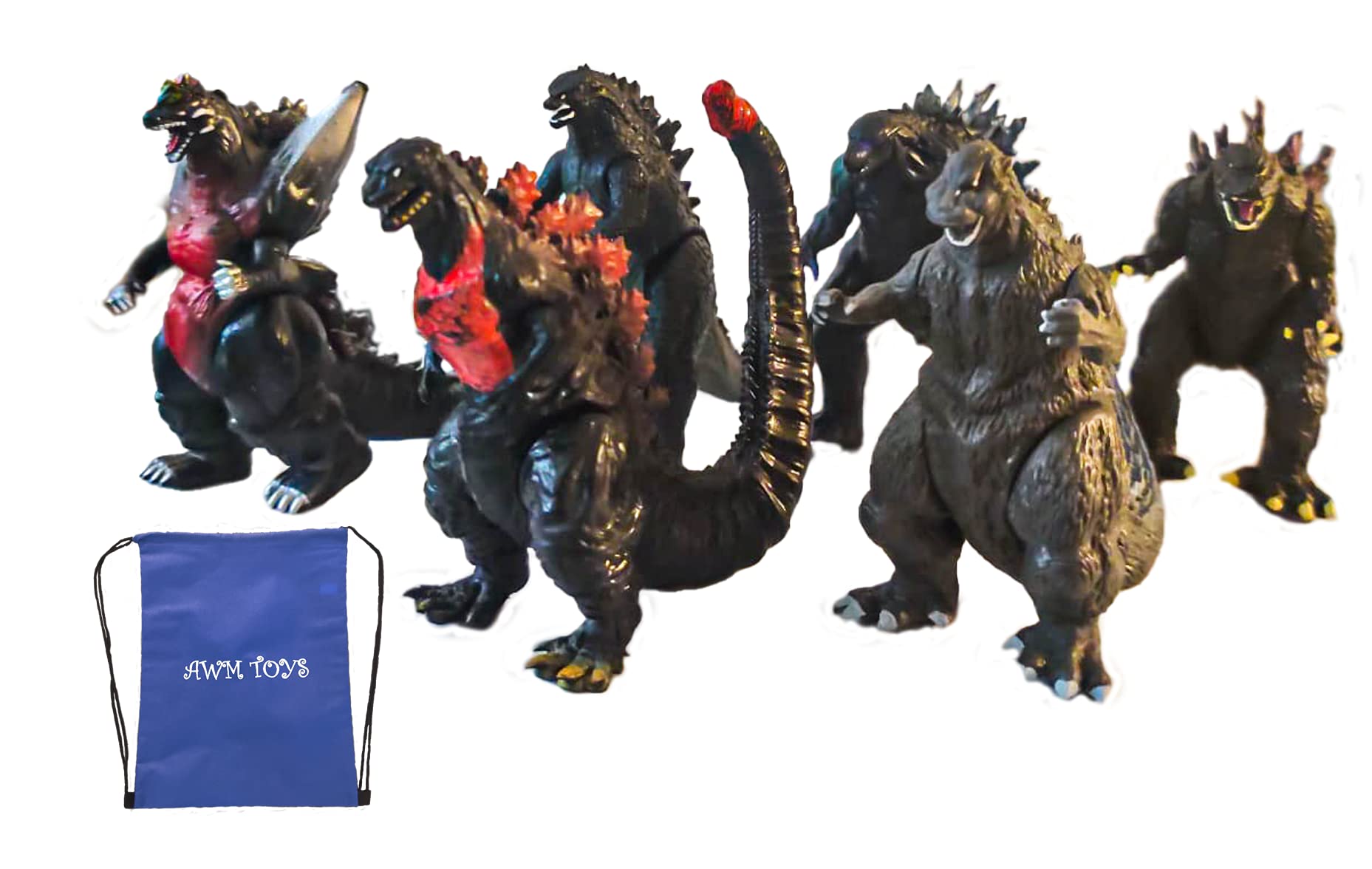 Buy Godzilla Dinosaurs Set, Set of 6 Action Figures King of The